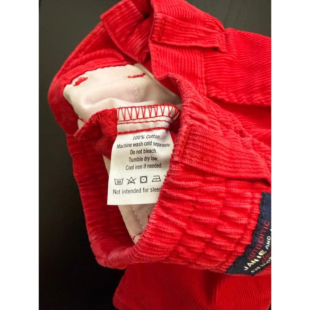 Janie and Jack Baby Corduroy Pants Size‎  3-6 Months Red Infant Prep